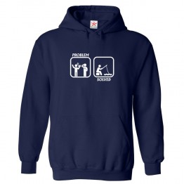 Problem Solved Unisex Kids and Adults Pullover Hoodie for Fishing Lovers									 									 									